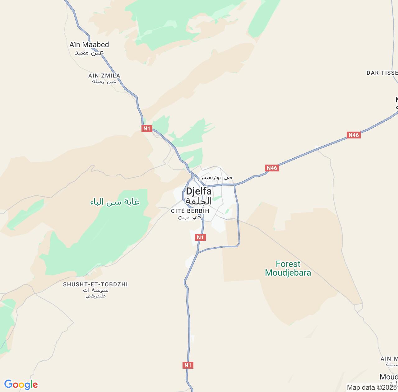 Map image for Intellectual Property Lawyers in Djelfa and Algeria IP firms at coordinates  ; .