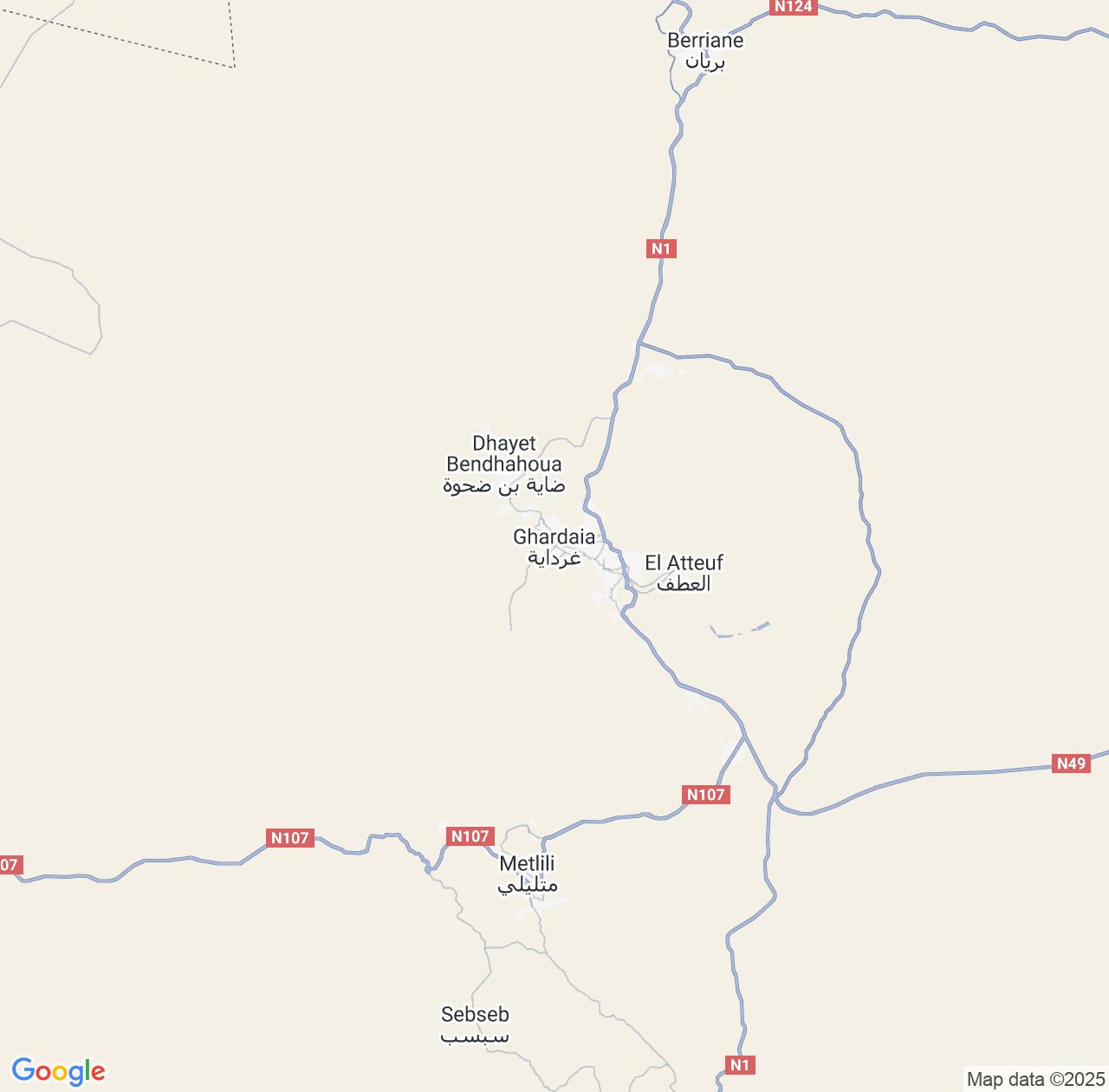 Map image for Intellectual Property Lawyers in Ghardaia and Algeria IP firms at coordinates  ; .