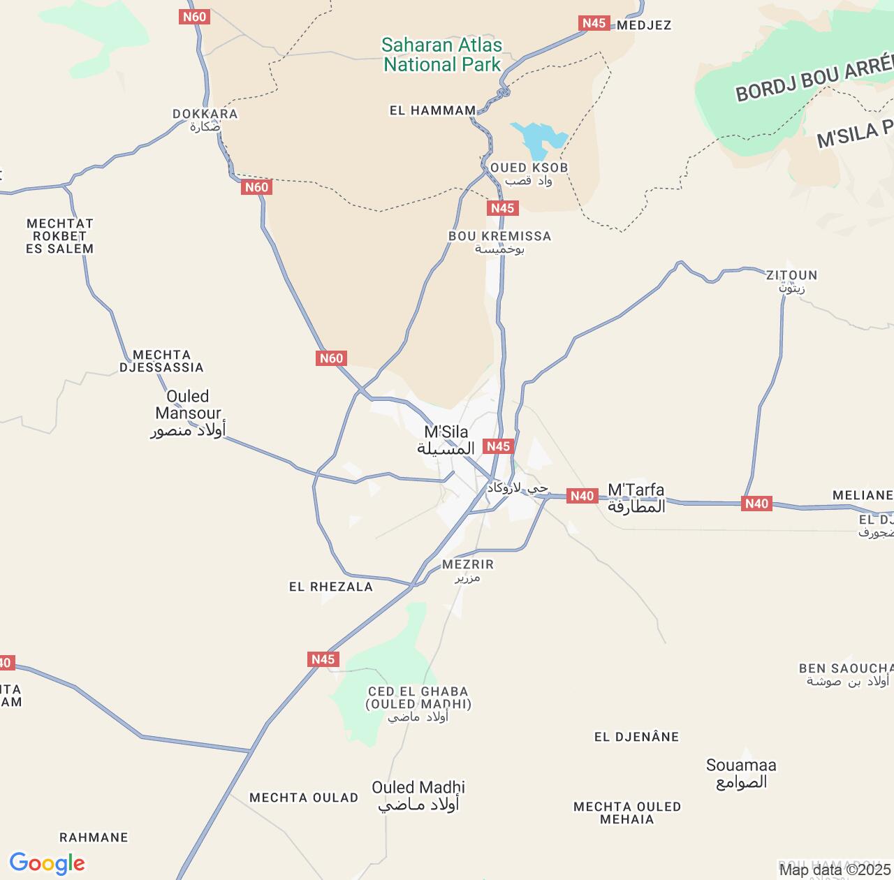 Map image for Intellectual Property Lawyers in M'Sila and Algeria IP firms at coordinates  ; .