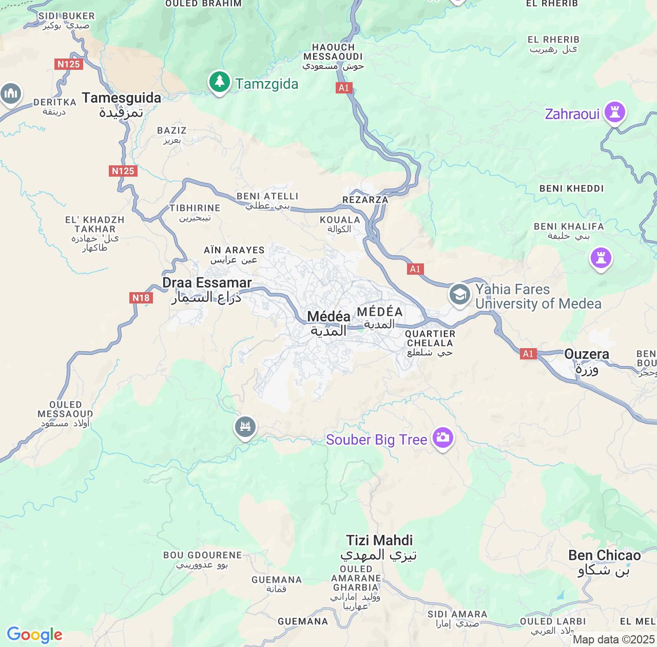 Map image for Intellectual Property Lawyers in Medea and Algeria IP firms at coordinates  ; .
