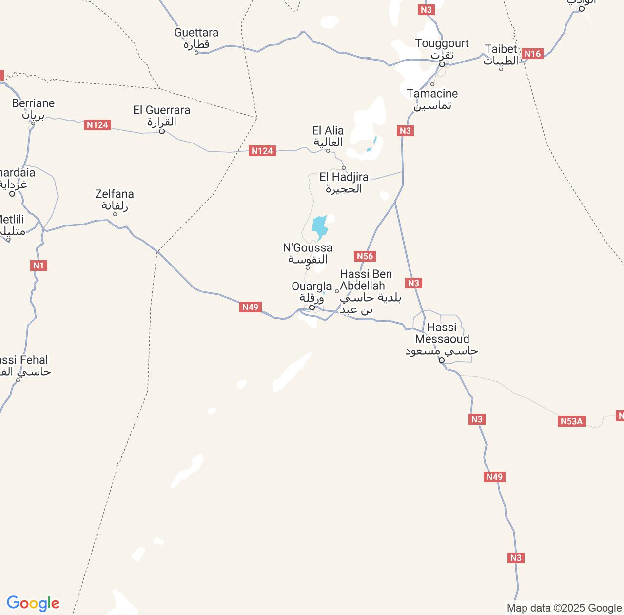 Map image for Intellectual Property Lawyers in Ouargla and Algeria IP firms at coordinates  ; .