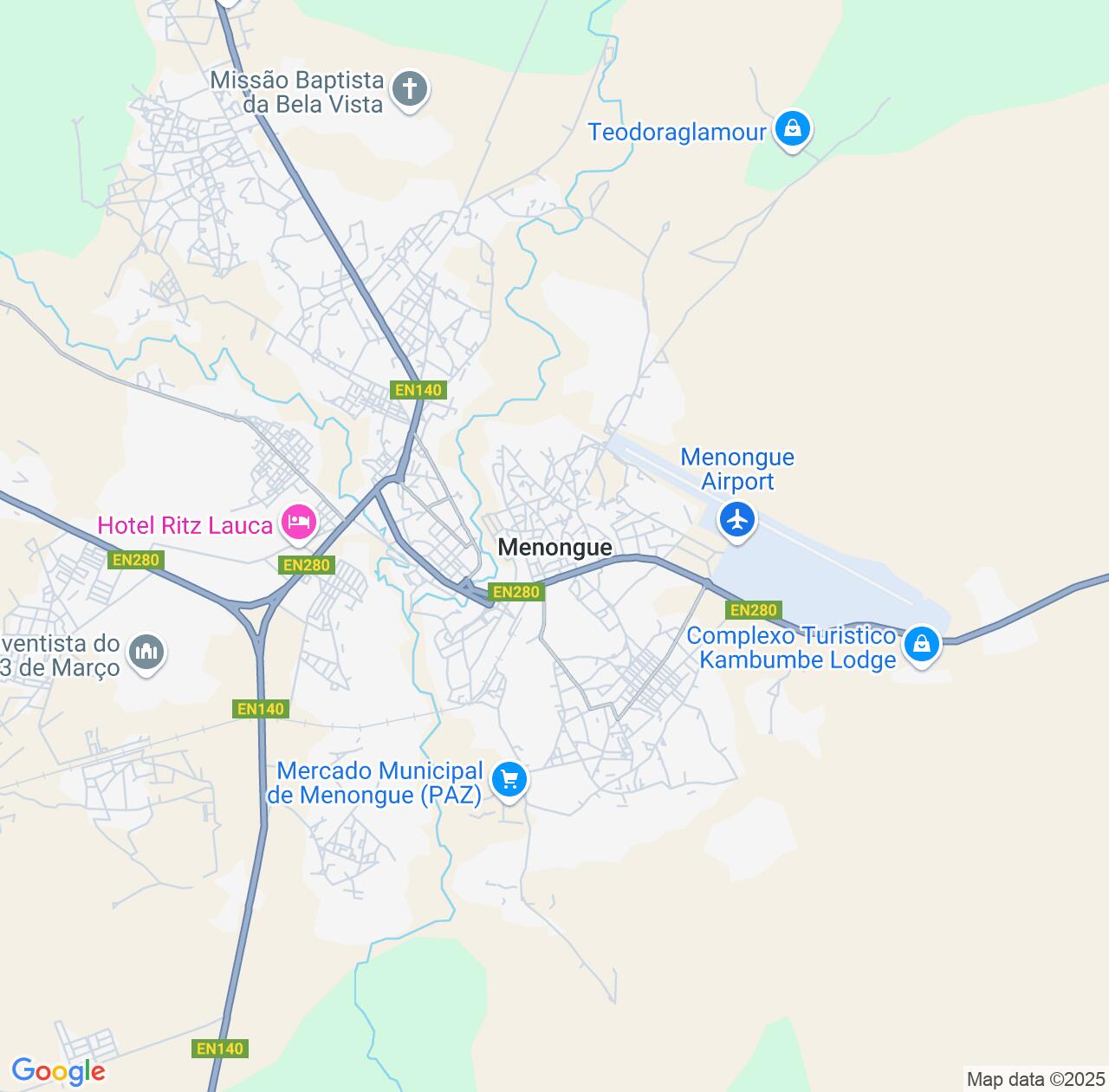 Map image for Intellectual Property Lawyers in Menongue and Cuando Cobango IP firms at coordinates  ; .