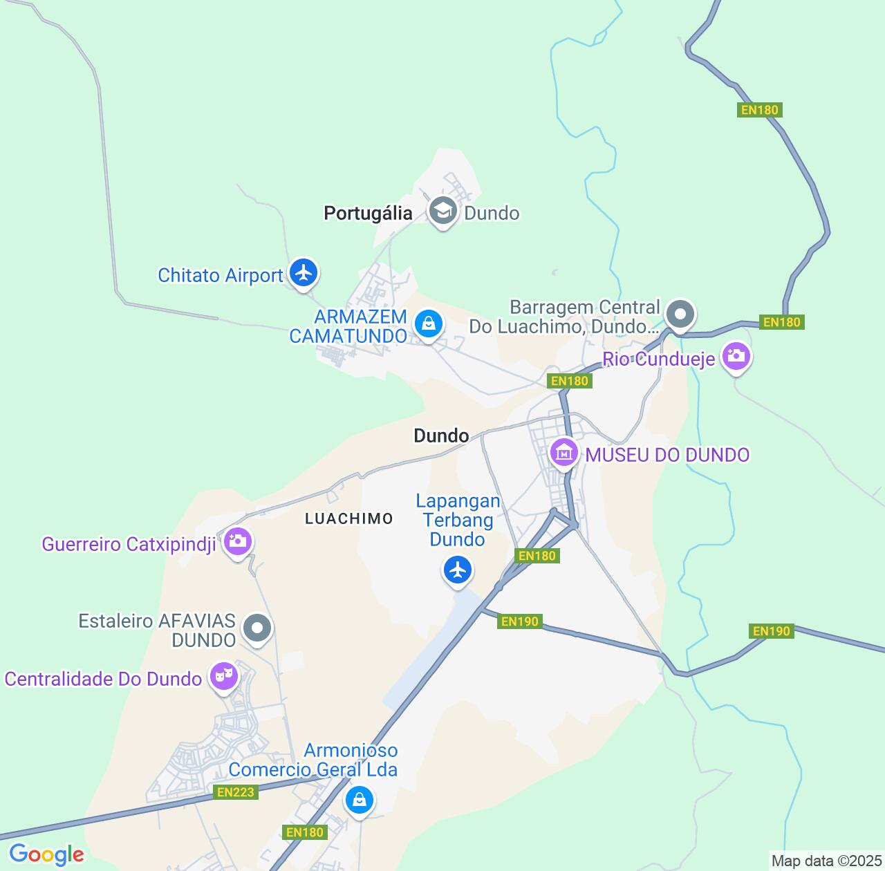Map image for Intellectual Property Lawyers in Dundo and Luanda Norte IP firms at coordinates  ; .