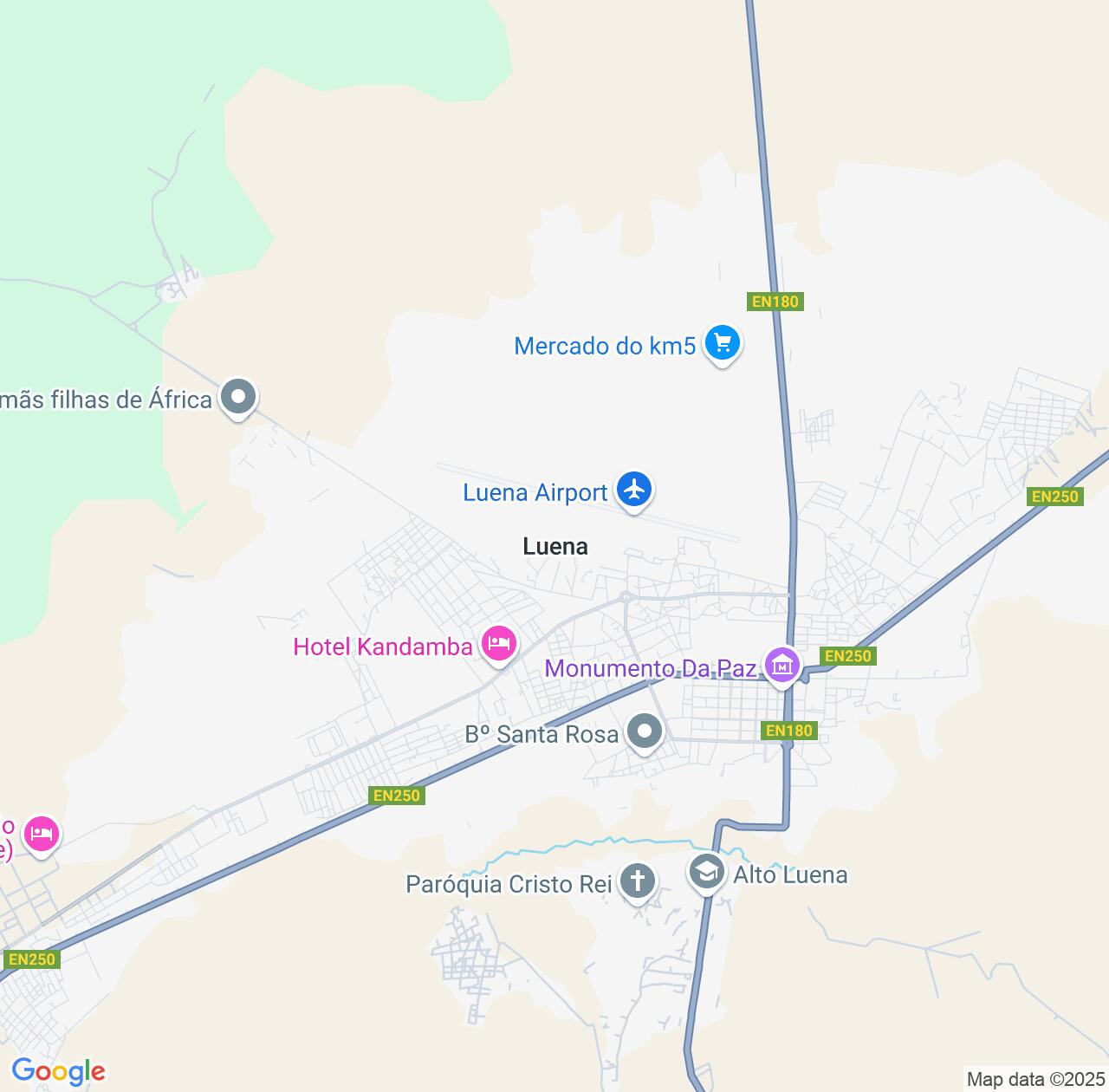 Map image for Intellectual Property Lawyers in Luena and Moxico IP firms at coordinates  ; .