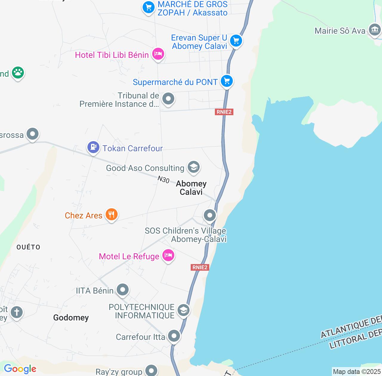 Map image for Intellectual Property Lawyers in Abomey-Calavi and Atlantique IP firms at coordinates  ; .