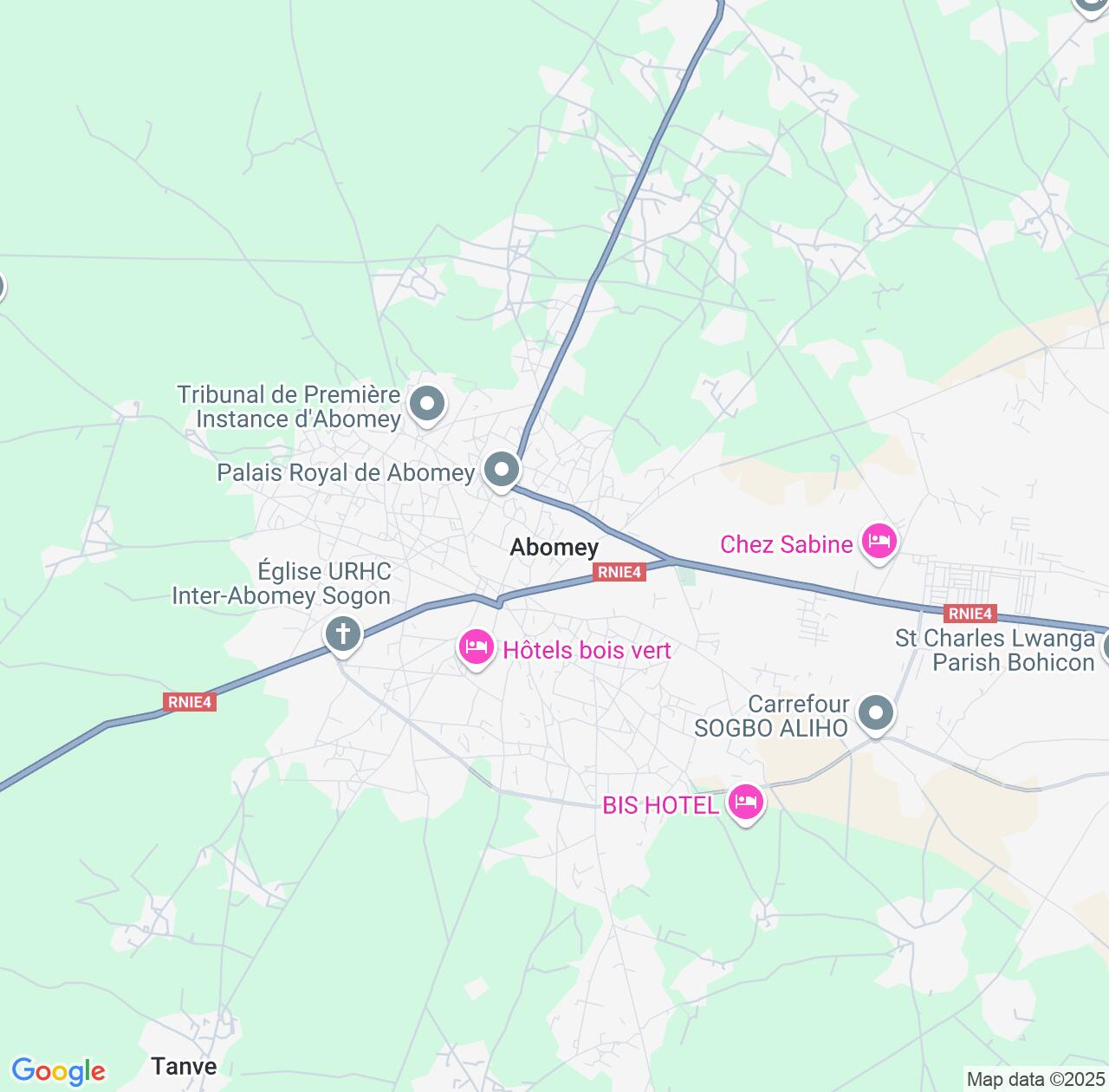 Map image for Intellectual Property Lawyers in Abomey and Zou IP firms at coordinates  ; .