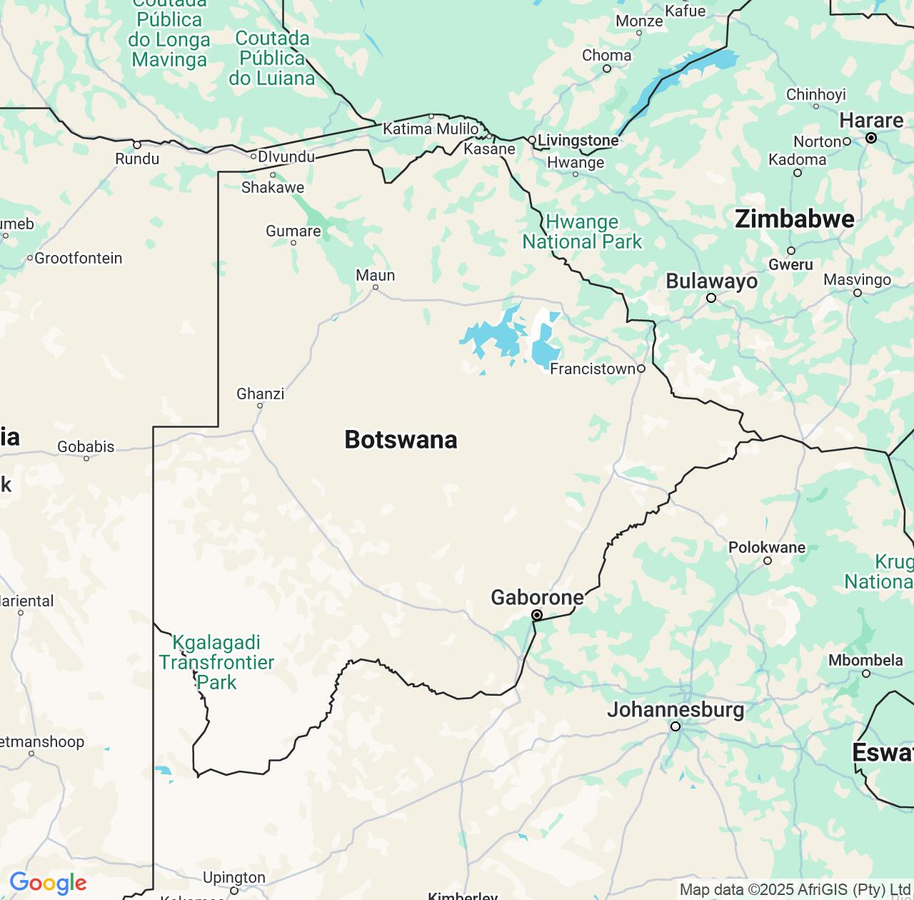 Map image for Intellectual Property Lawyers in Botswana and Africa IP firms at coordinates  ; .