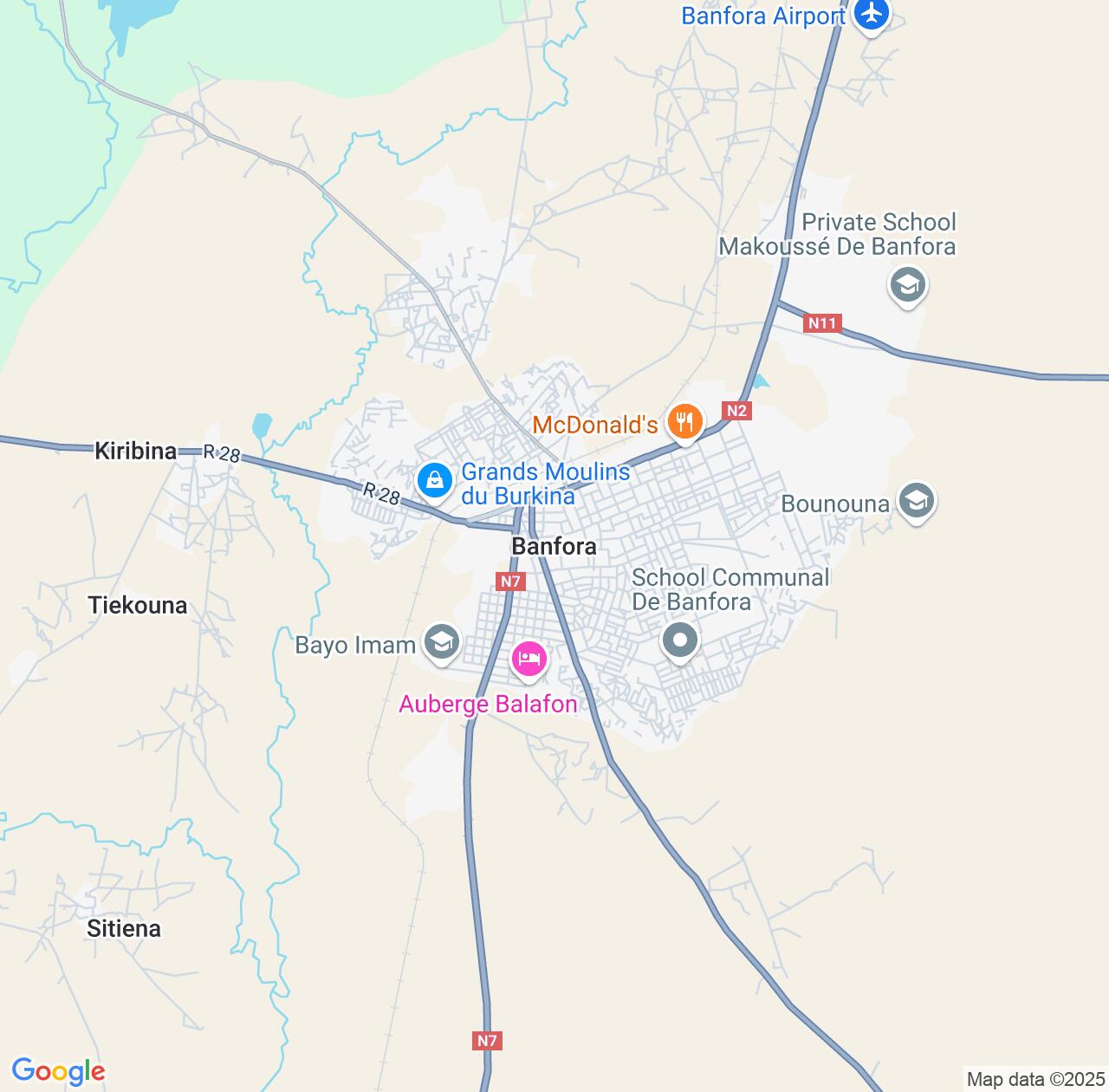 Map image for Intellectual Property Lawyers in Banfora and Cascades Region IP firms at coordinates  ; .