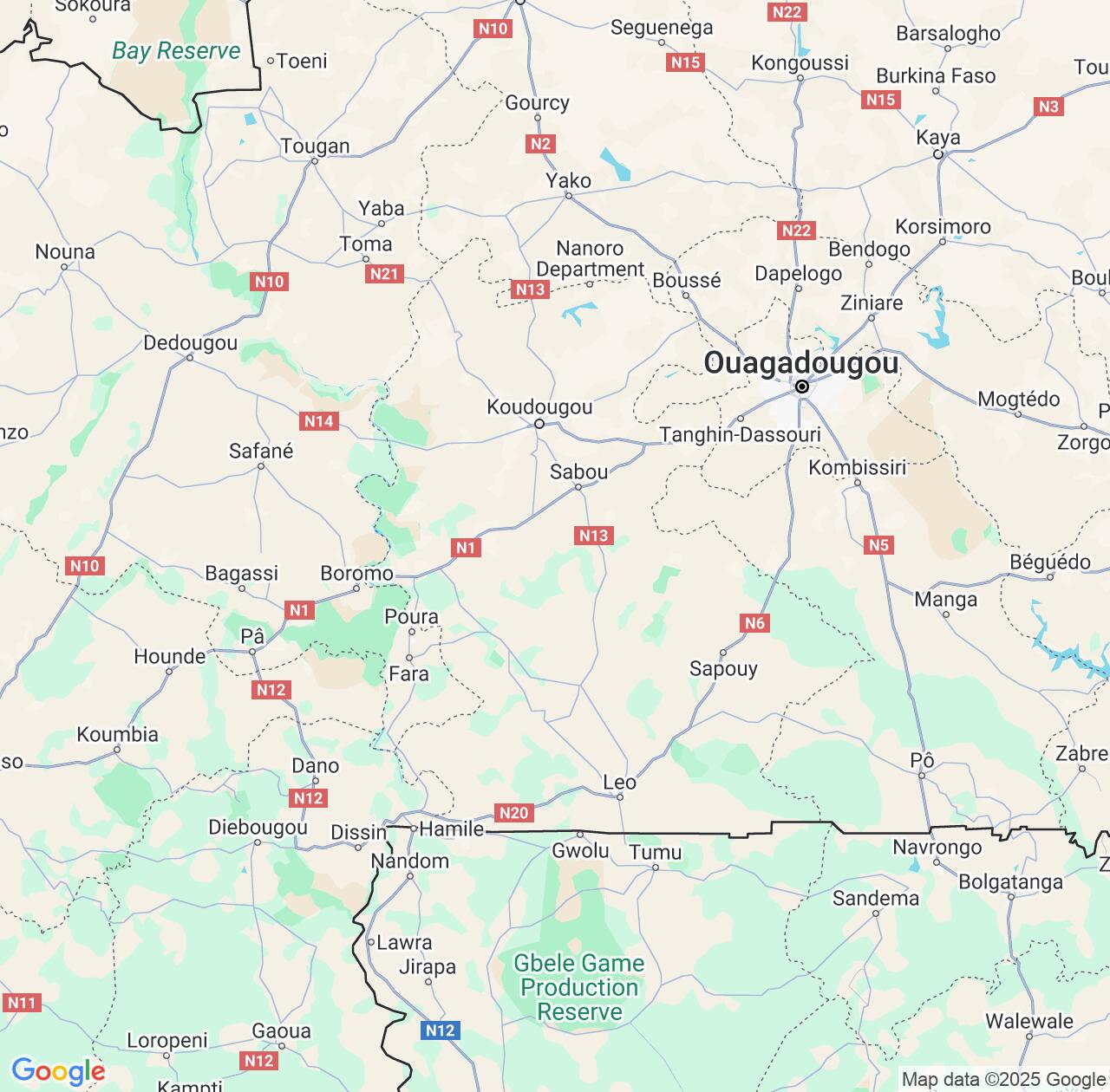 Map image for Intellectual Property Lawyers in Centre-Ouest and Burkina Faso IP firms at coordinates  ; .