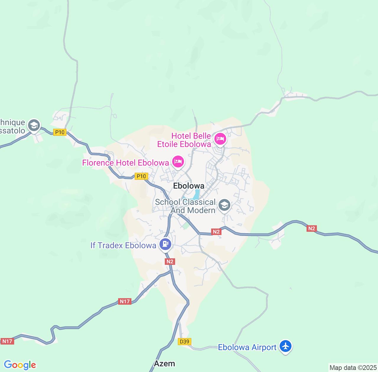 Map image for Intellectual Property Lawyers in Ebolowa and South IP firms at coordinates  ; .