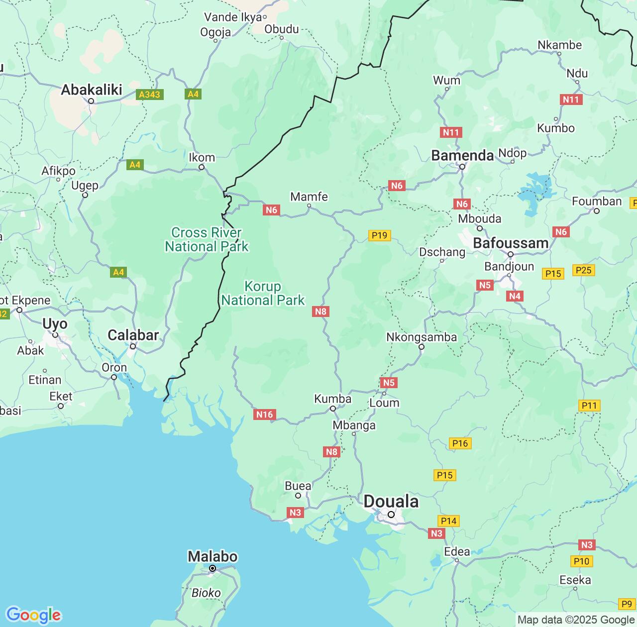 Map image for Intellectual Property Lawyers in South-West and Cameroon IP firms at coordinates  ; .