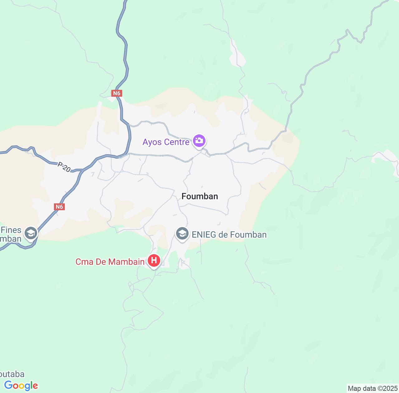 Map image for Intellectual Property Lawyers in Foumban and West IP firms at coordinates  ; .
