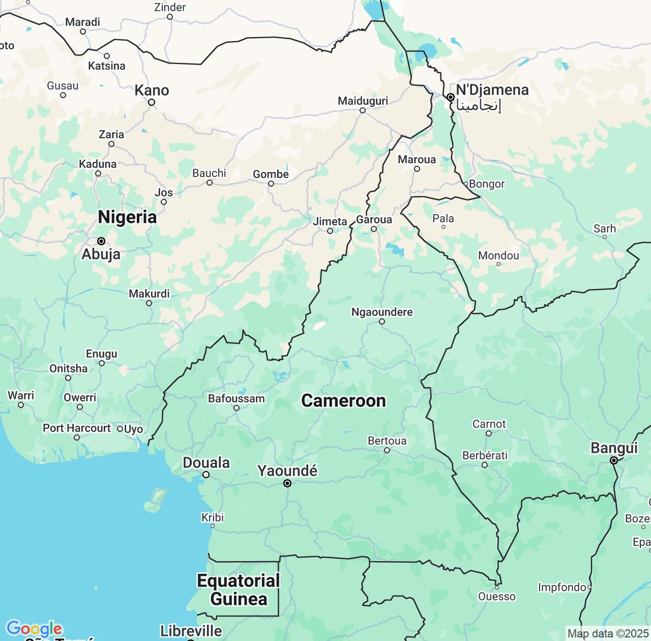 Map image for Intellectual Property Lawyers in Cameroon and Africa IP firms at coordinates  ; .