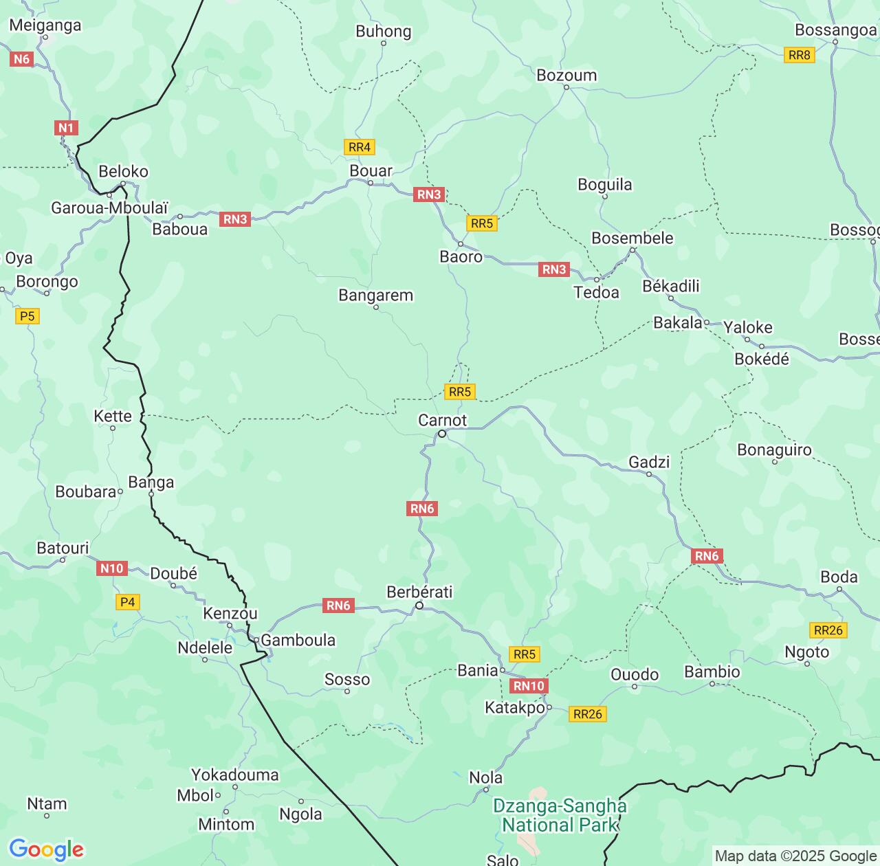 Map image for Intellectual Property Lawyers in Carnot and Mambéré IP firms at coordinates  ; .