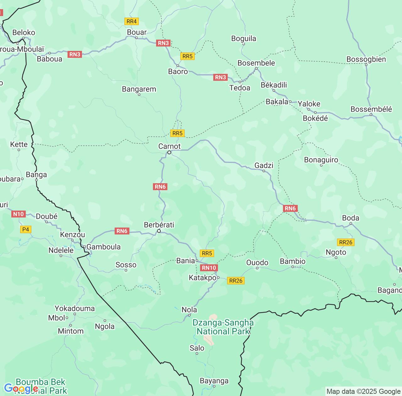 Map image for Intellectual Property Lawyers in Mambéré-Kadéï and Central African Republic IP firms at coordinates  ; .