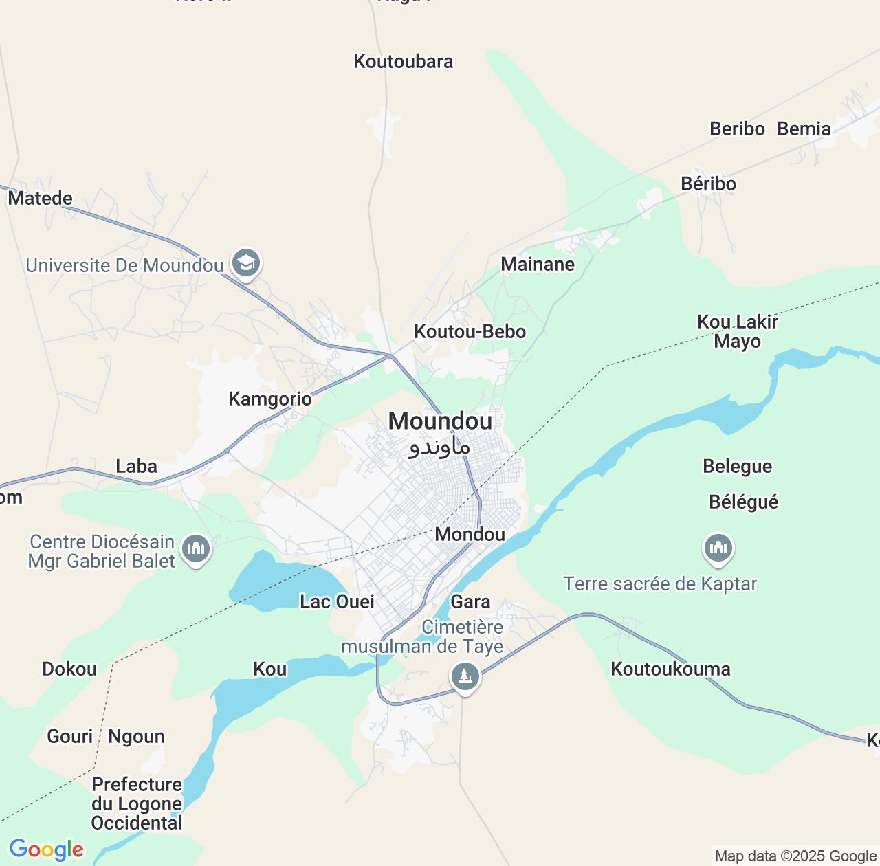 Map image for Intellectual Property Lawyers in Moundou and Logone Occidental IP firms at coordinates  ; .