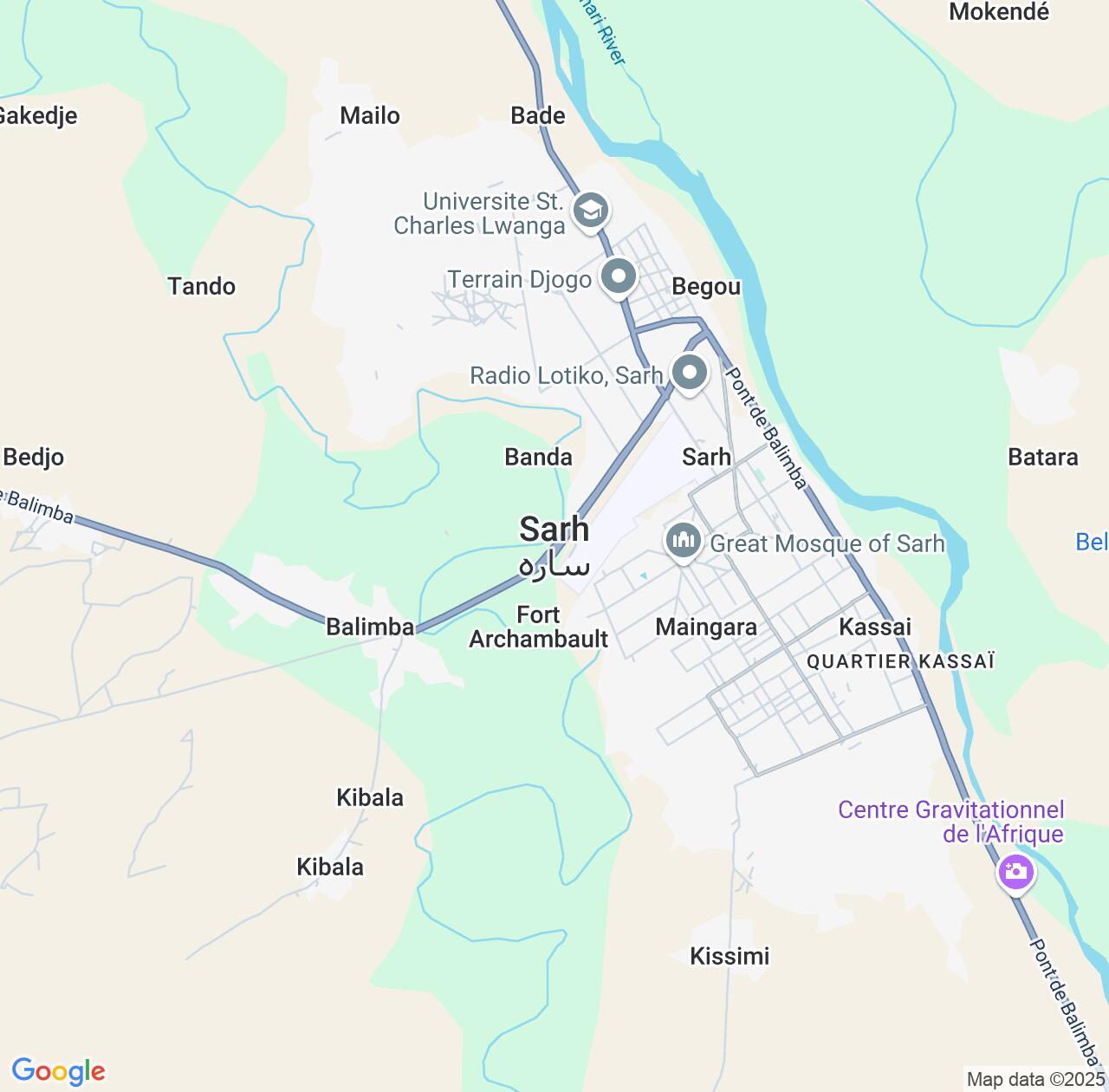 Map image for Intellectual Property Lawyers in Sarh and Moyen-Chari IP firms at coordinates  ; .