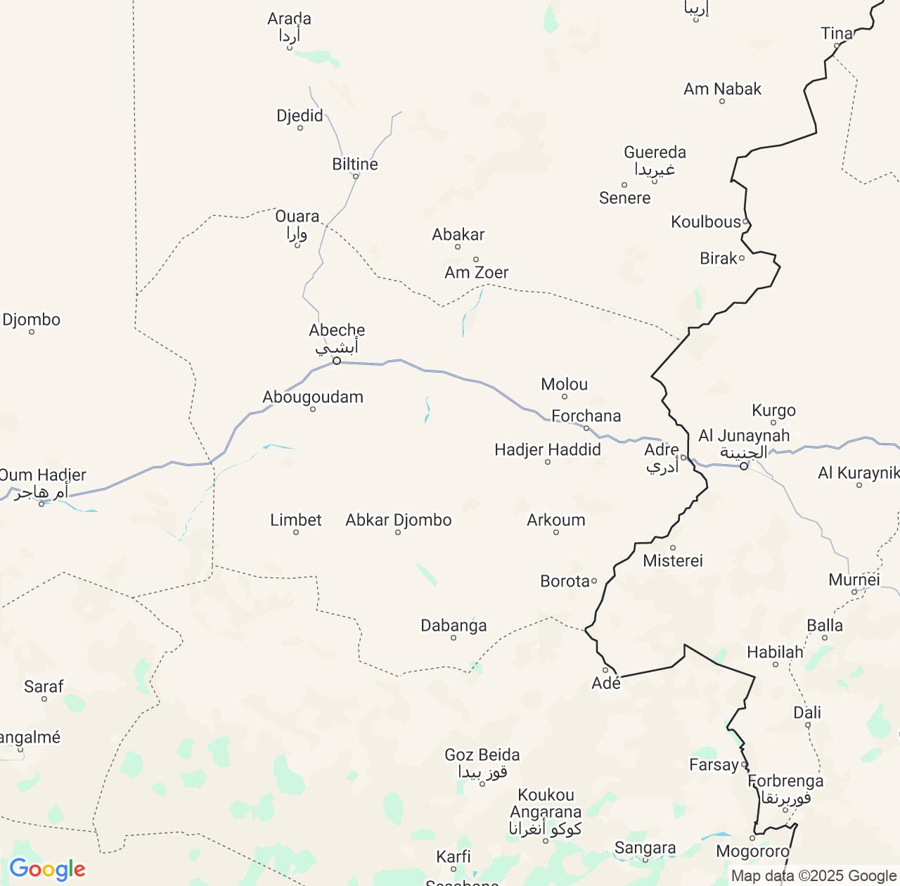Map image for Intellectual Property Lawyers in Ouadaï and Chad IP firms at coordinates  ; .