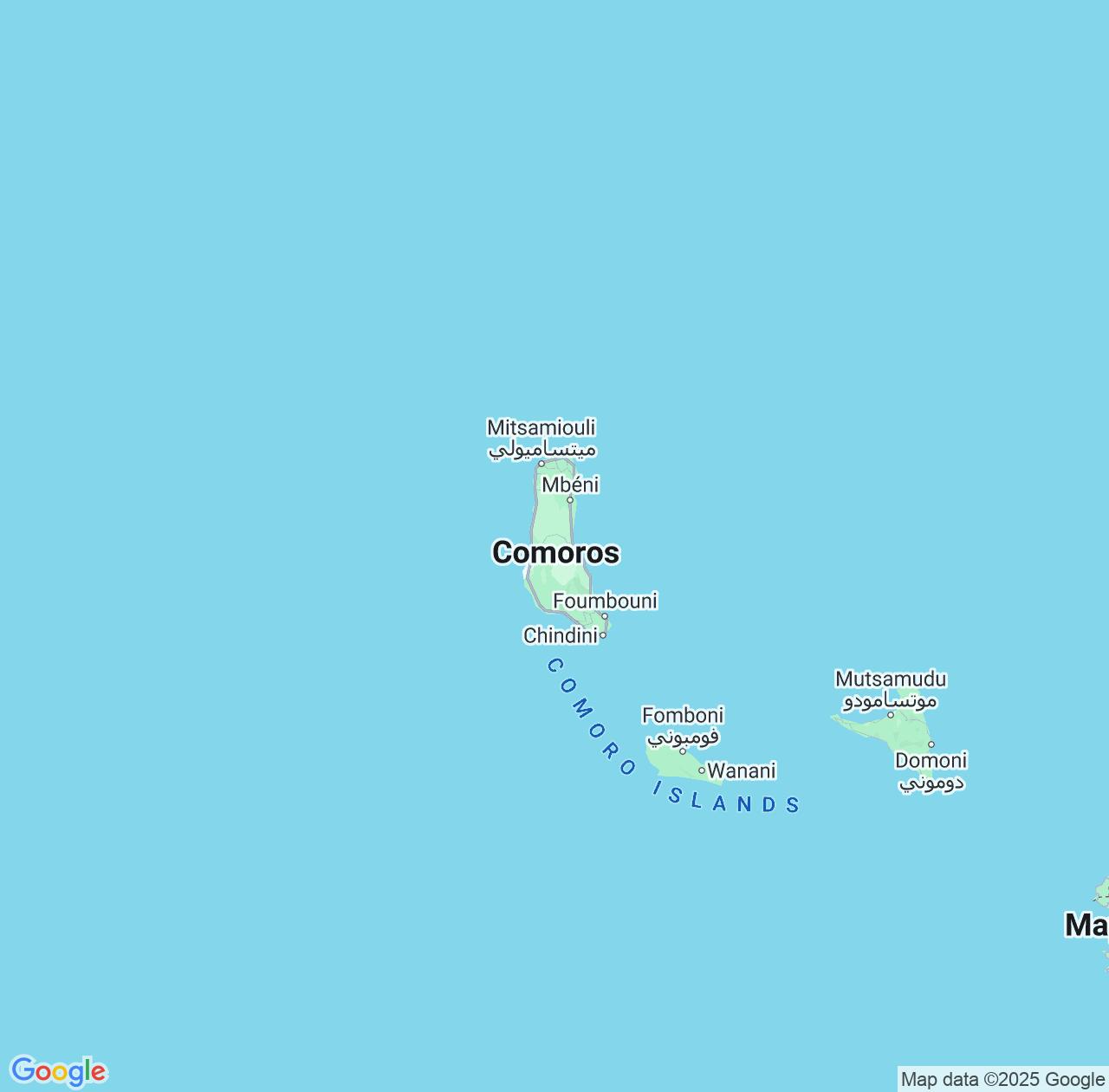Map image for Intellectual Property Lawyers in Comoros and Africa IP firms at coordinates  ; .