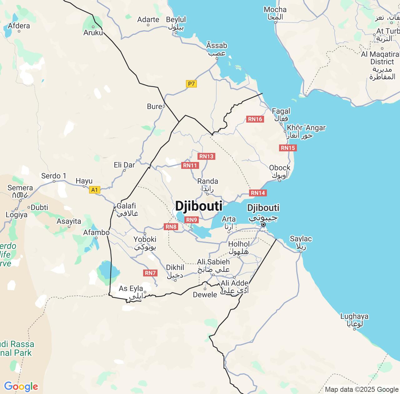 Map image for Intellectual Property Lawyers in Djibouti and Africa IP firms at coordinates  ; .