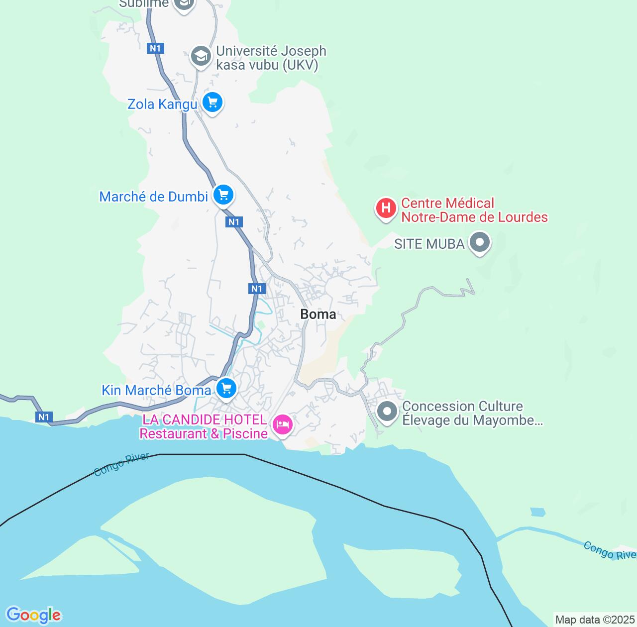 Map image for Intellectual Property Lawyers in Boma and Bas-Congo IP firms at coordinates  ; .