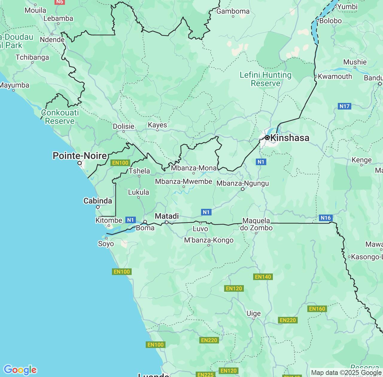 Map image for Intellectual Property Lawyers in Bas-Congo and Democratic Republic of the Congo IP firms at coordinates  ; .