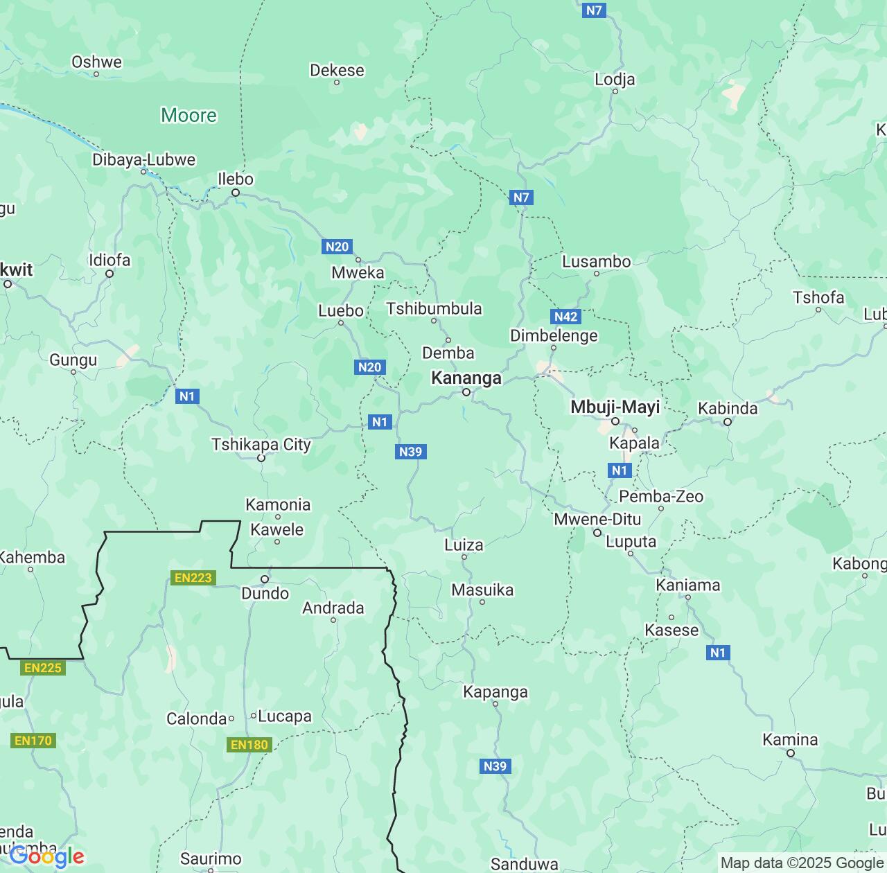 Map image for Intellectual Property Lawyers in Kasai-Central and Democratic Republic of the Congo IP firms at coordinates  ; .