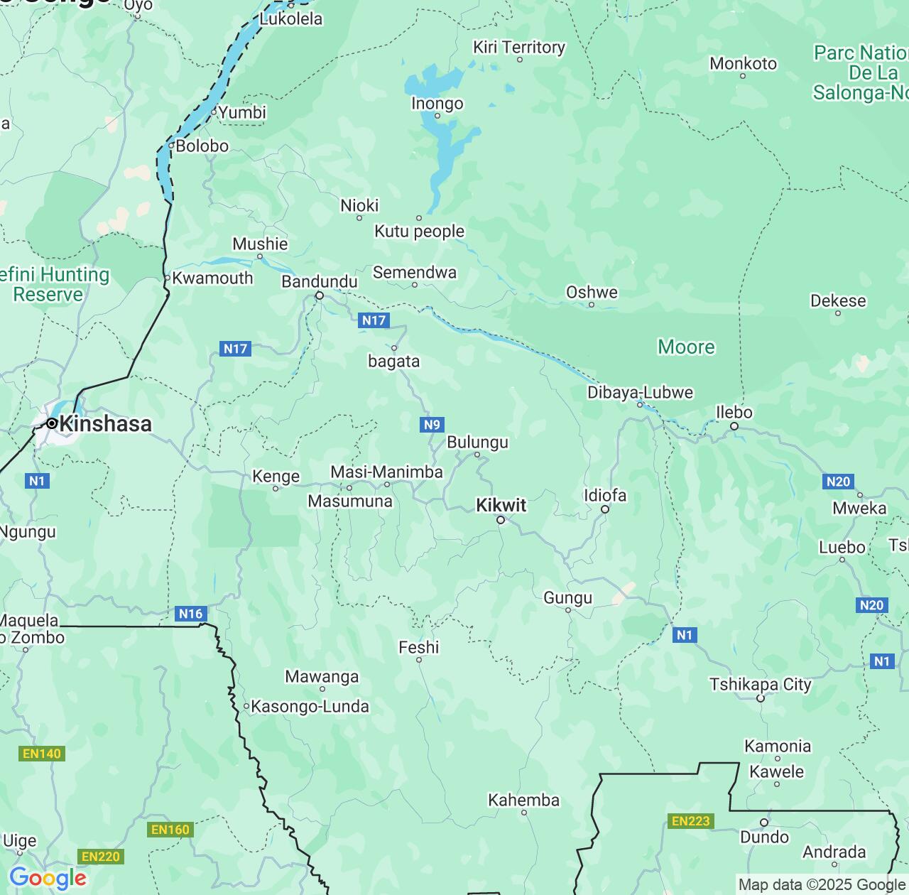 Map image for Intellectual Property Lawyers in Kwilu and Democratic Republic of the Congo IP firms at coordinates  ; .