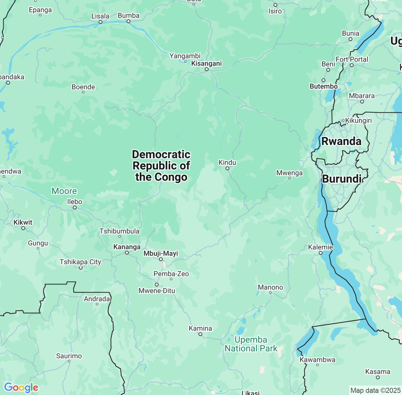 Map image for Intellectual Property Lawyers in Lomami and Democratic Republic of the Congo IP firms at coordinates  ; .