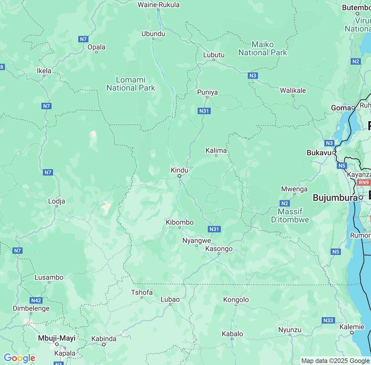 Map image for Intellectual Property Lawyers in Maniema and Democratic Republic of the Congo IP firms at coordinates  ; .