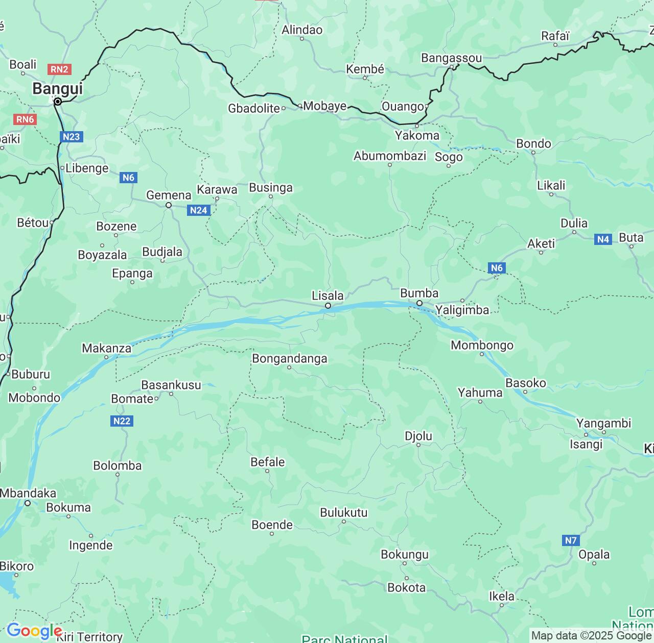 Map image for Intellectual Property Lawyers in Mongala and Democratic Republic of the Congo IP firms at coordinates  ; .