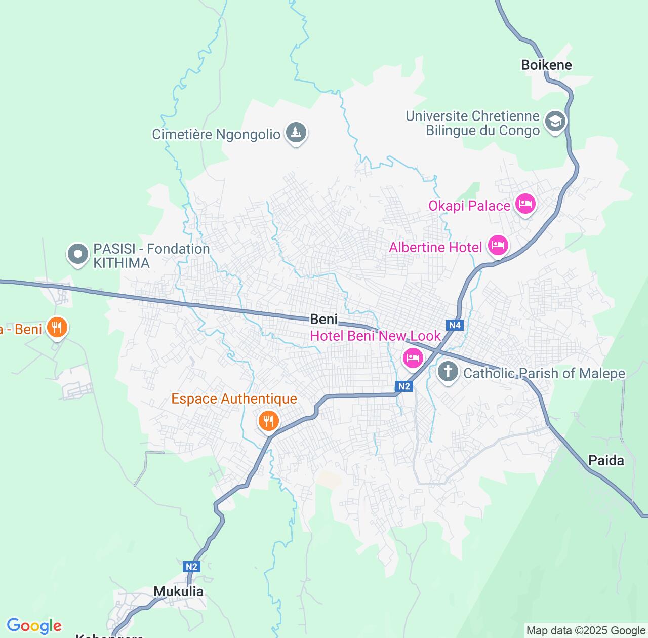 Map image for Intellectual Property Lawyers in Beni and Nord Kivu IP firms at coordinates  ; .