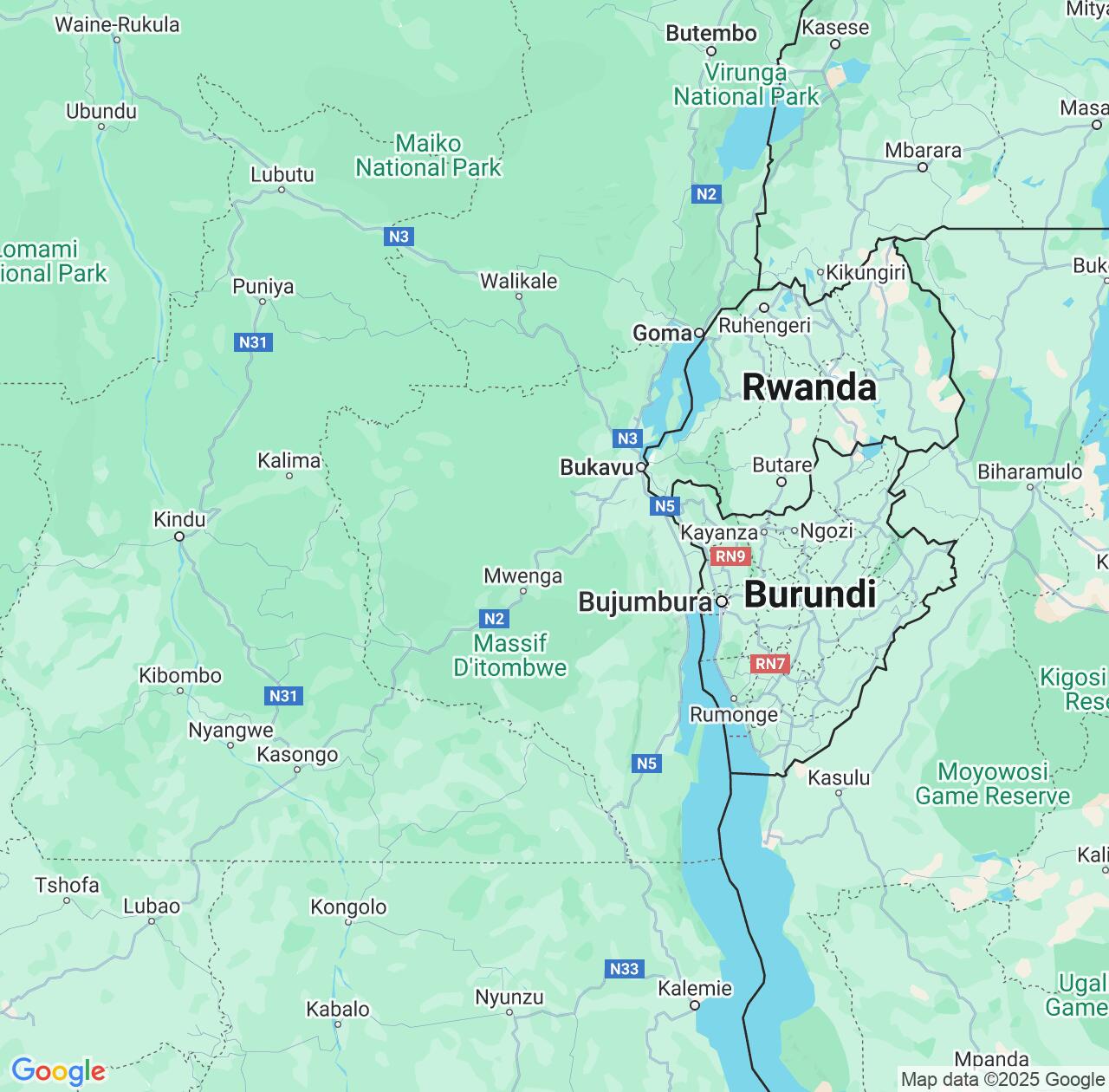 Map image for Intellectual Property Lawyers in South Kivu and Democratic Republic of the Congo IP firms at coordinates  ; .