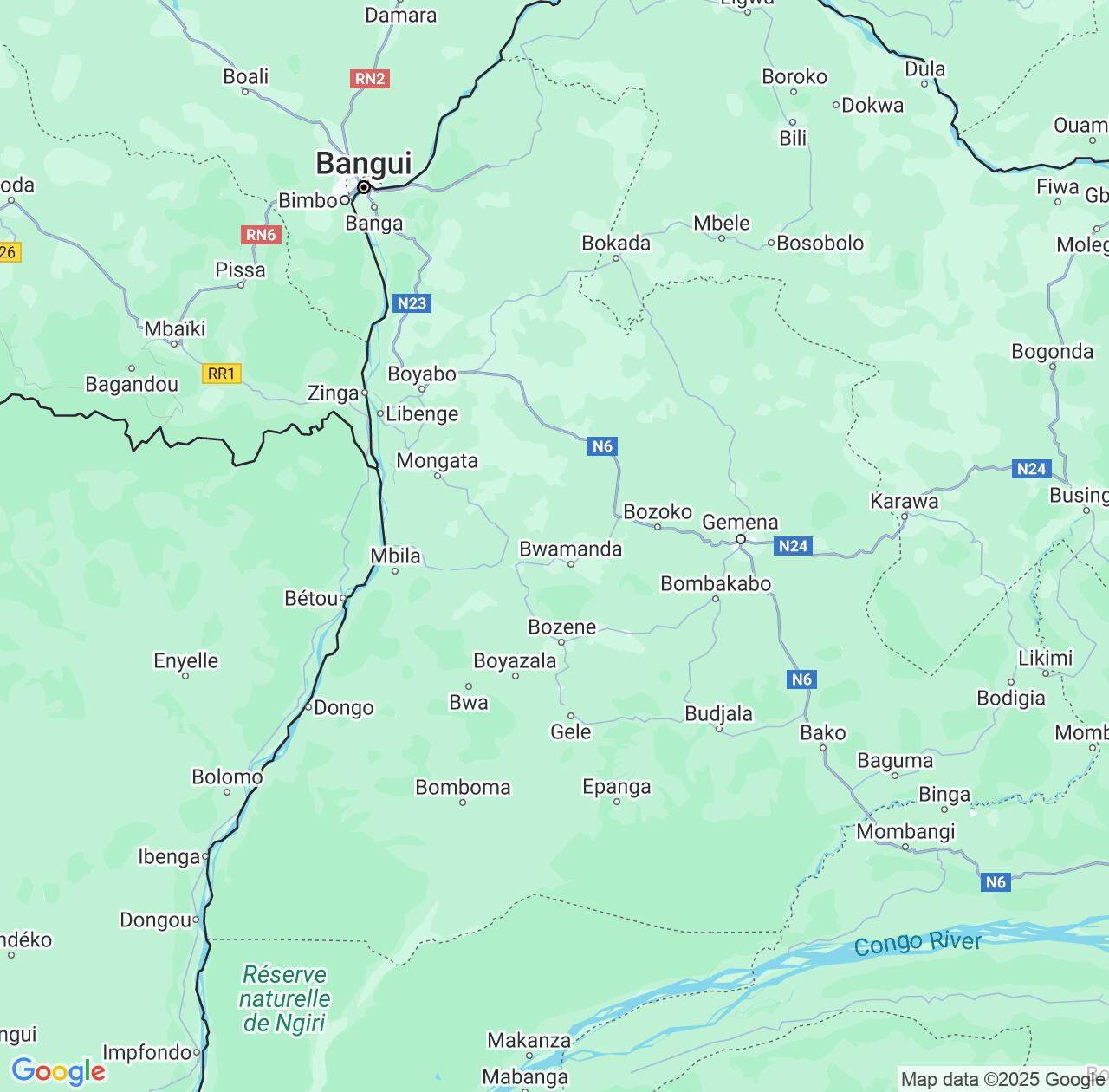 Map image for Intellectual Property Lawyers in Sud-Ubangi and Democratic Republic of the Congo IP firms at coordinates  ; .