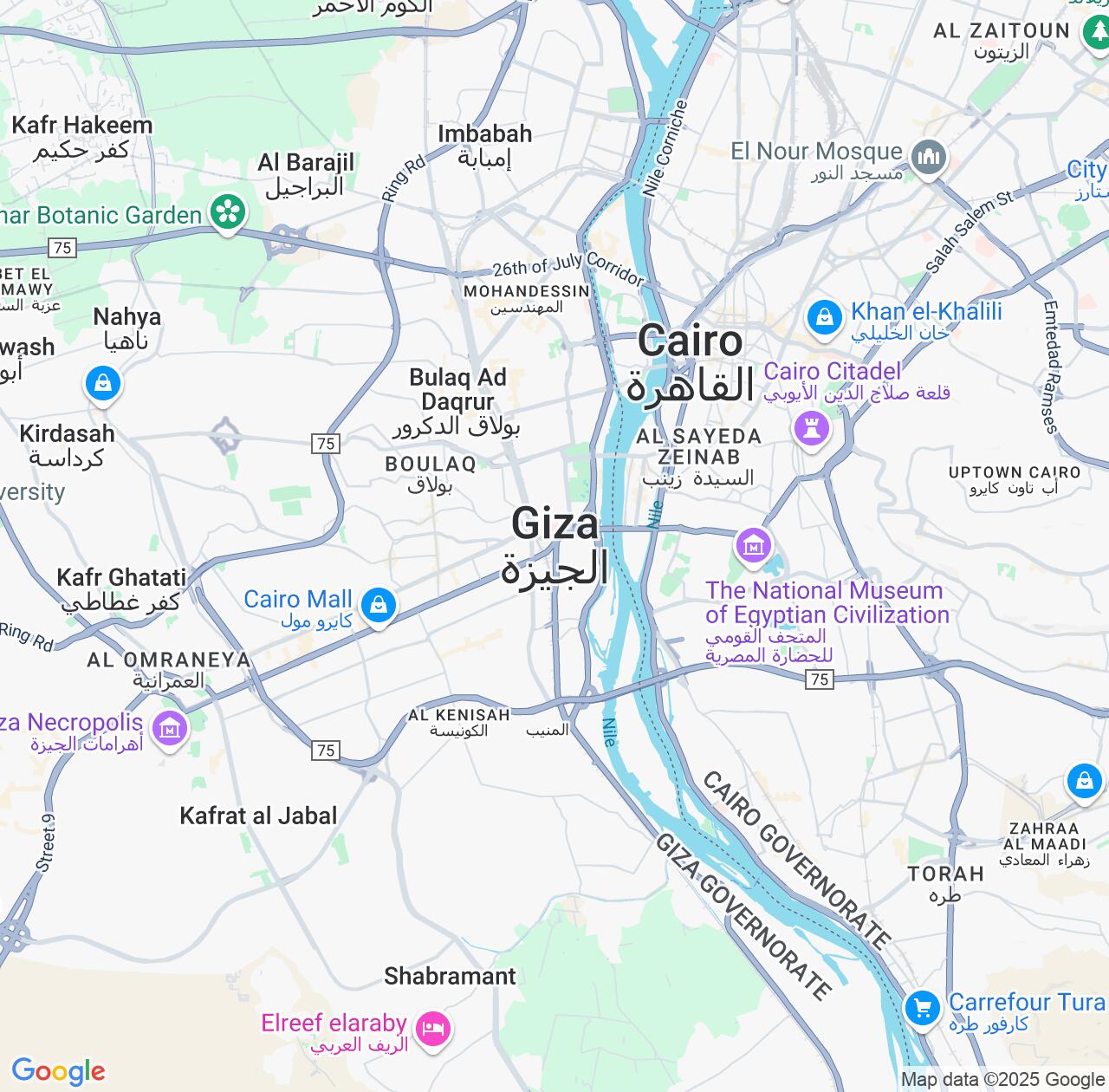 Map image for Intellectual Property Lawyers in Giza and Egypt IP firms at coordinates  ; .