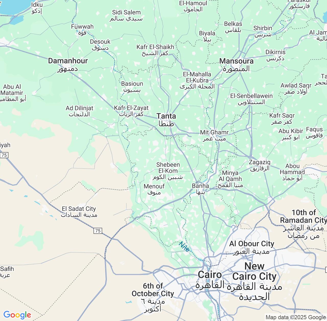 Map image for Intellectual Property Lawyers in Monufia and Egypt IP firms at coordinates  ; .