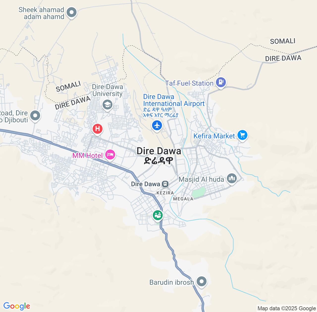 Map image for Intellectual Property Lawyers in Dire Dawa and Ethiopia IP firms at coordinates  ; .