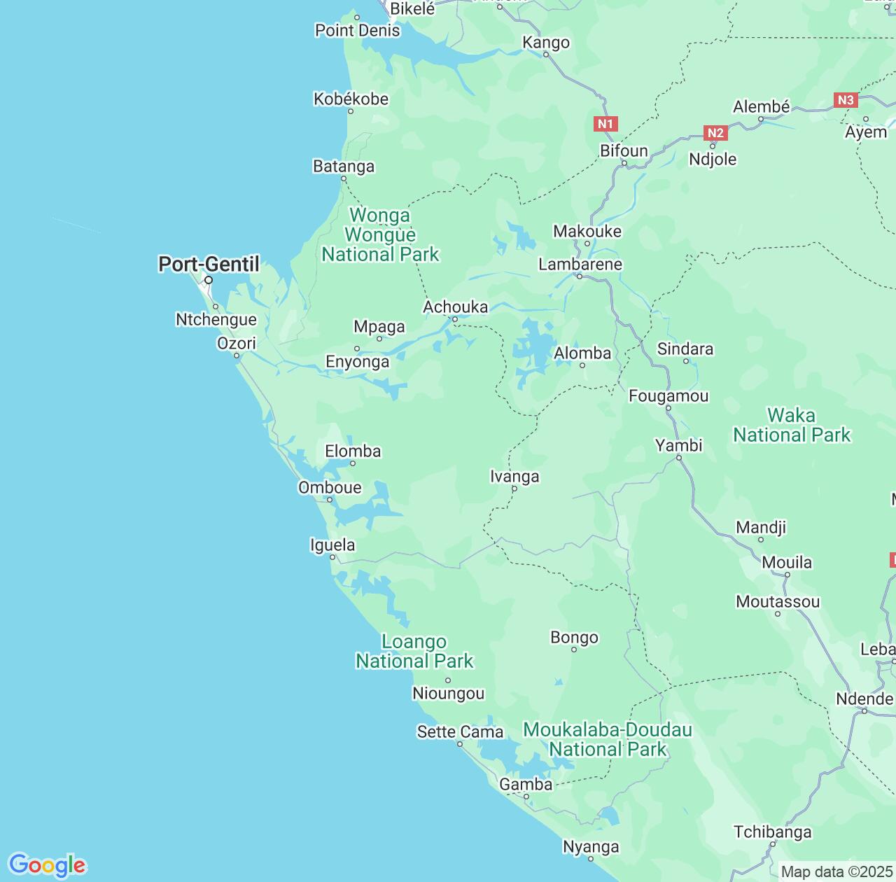 Map image for Intellectual Property Lawyers in Ogooué-Maritime and Gabon IP firms at coordinates  ; .