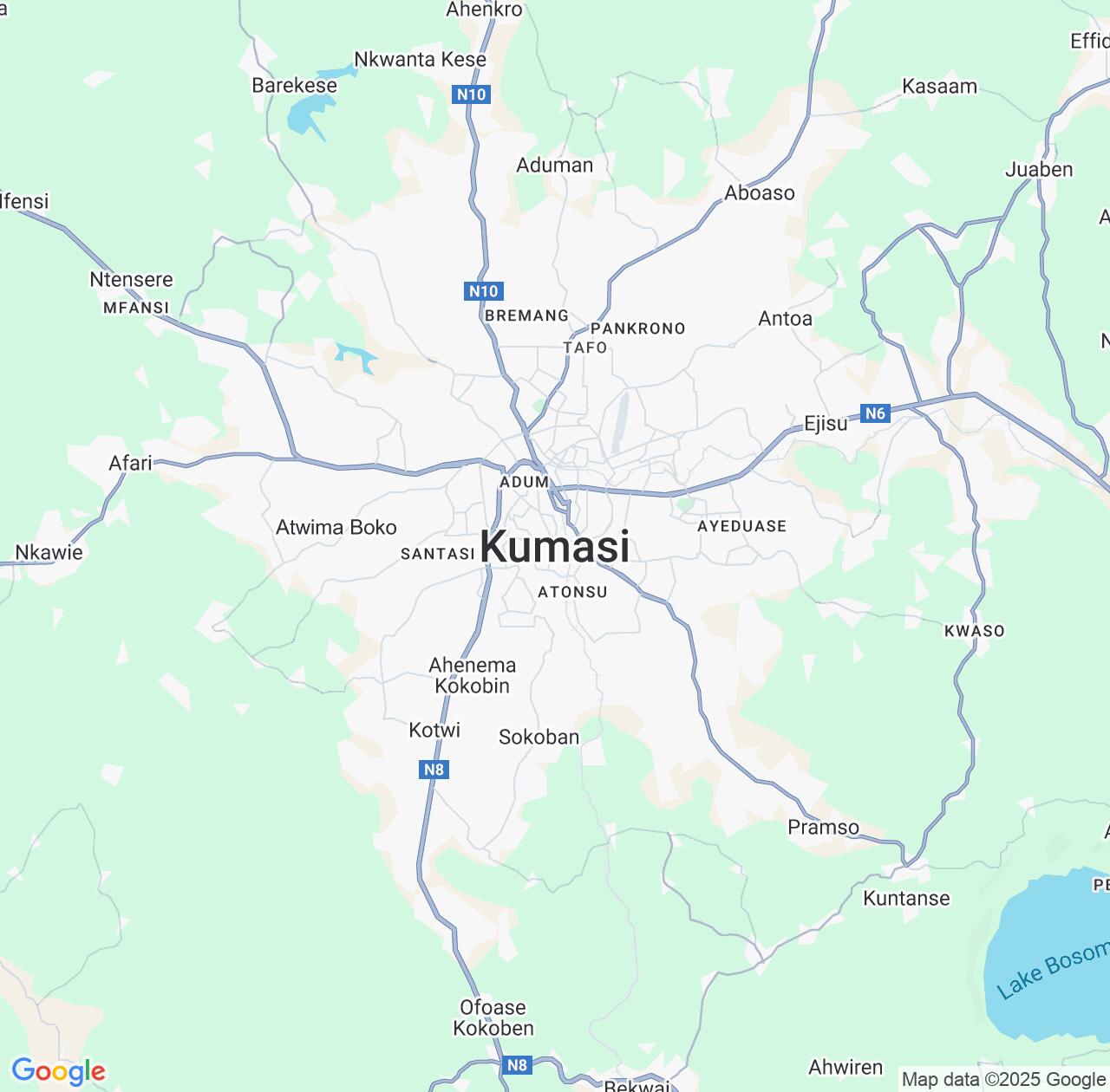 Map image for Intellectual Property Lawyers in Kumasi and Ashanti IP firms at coordinates  ; .