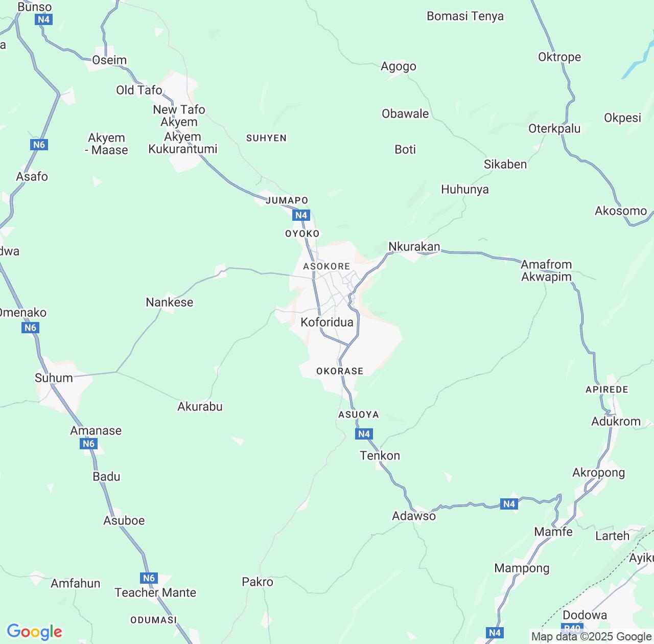 Map image for Intellectual Property Lawyers in Koforidua and Eastern IP firms at coordinates  ; .