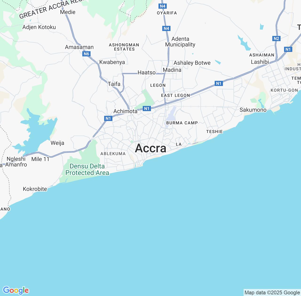 Map image for Intellectual Property Lawyers in Accra and Greater Accra IP firms at coordinates  ; .