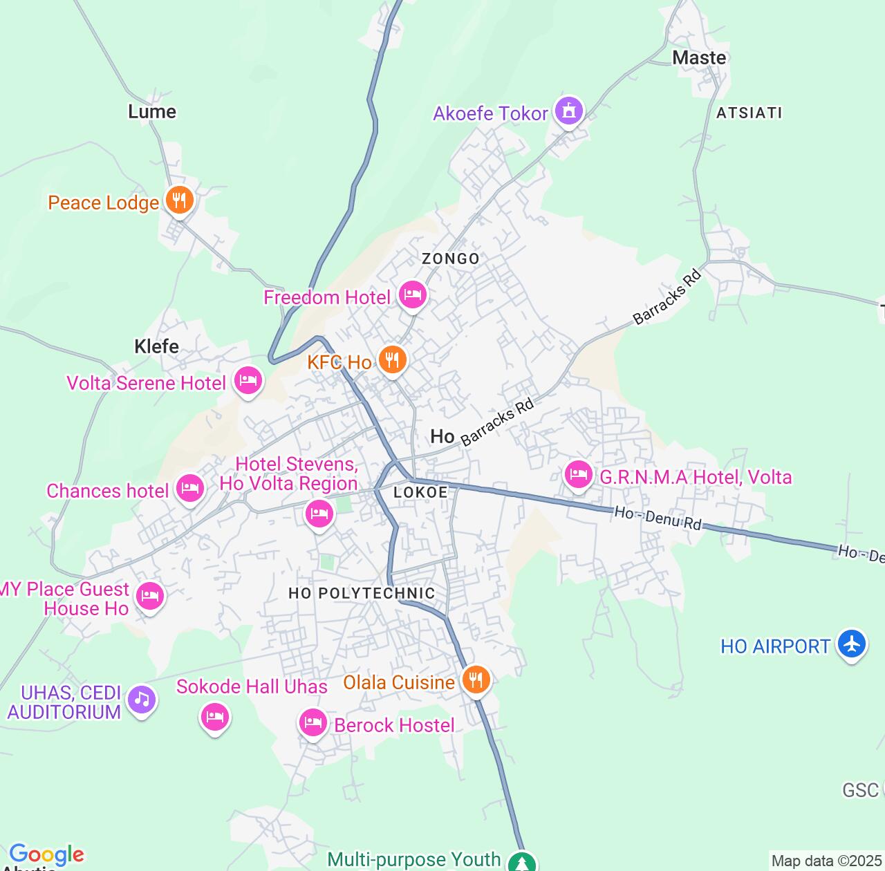 Map image for Intellectual Property Lawyers in Ho and Volta IP firms at coordinates  ; .