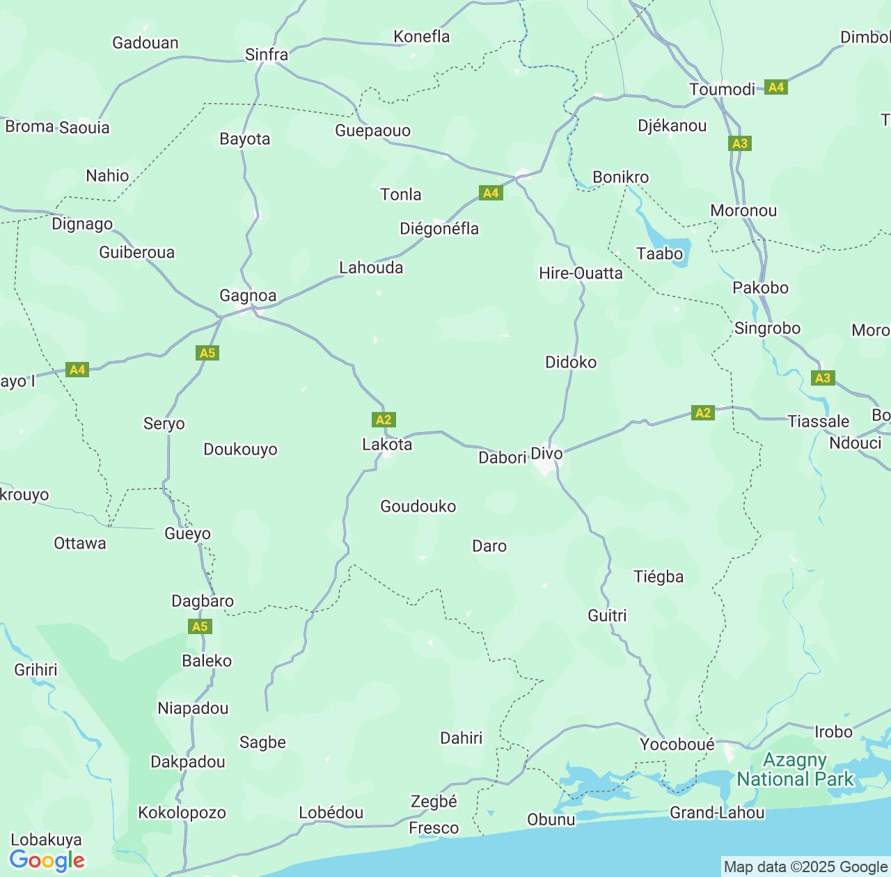 Map image for Intellectual Property Lawyers in Gôh-Djiboua and Cote D'Ivoire (Ivory Coast) IP firms at coordinates  ; .