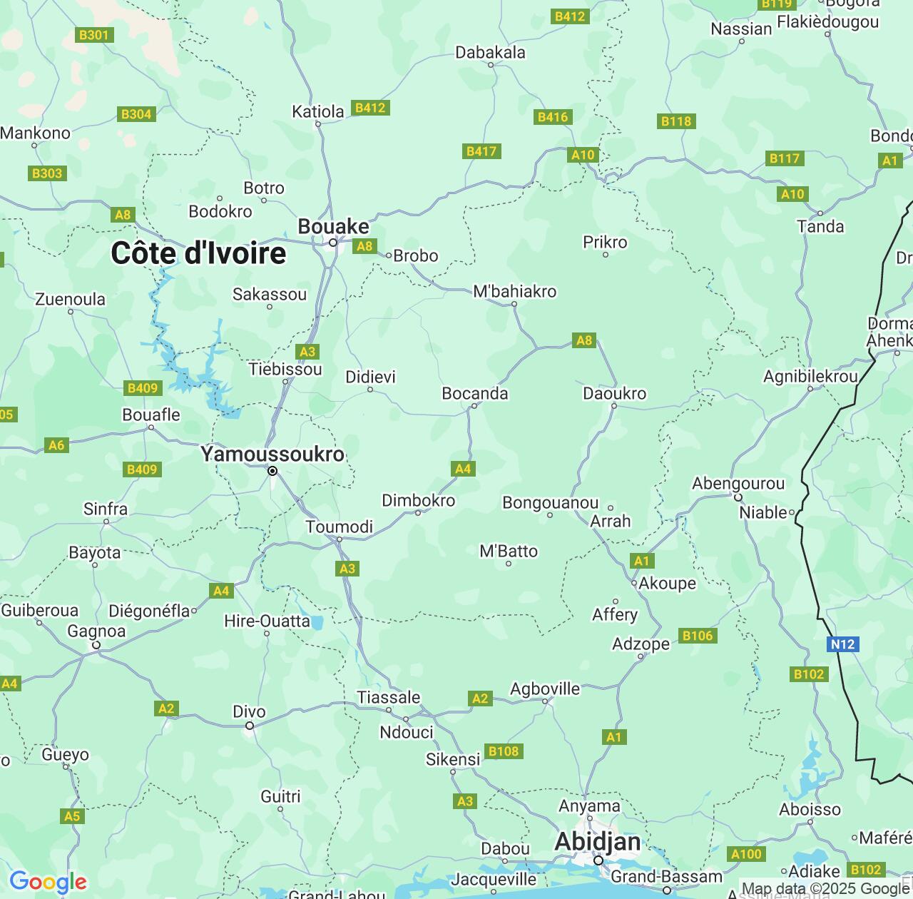 Map image for Intellectual Property Lawyers in Lacs District and Cote D'Ivoire (Ivory Coast) IP firms at coordinates  ; .