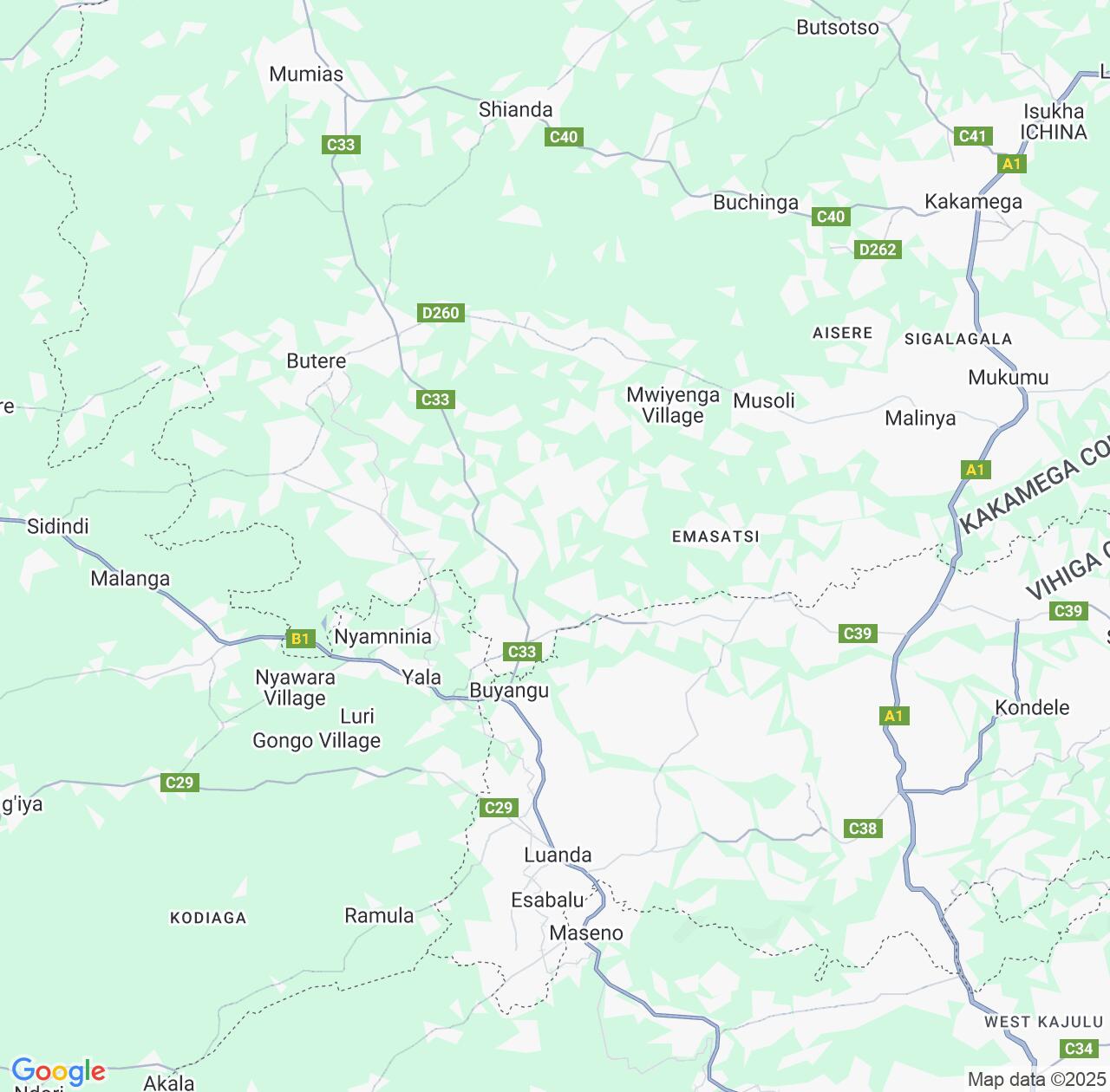 Map image for Intellectual Property Lawyers in Khwisero and Kakamega County IP firms at coordinates  ; .