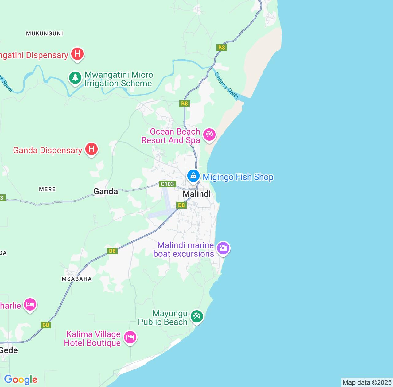 Map image for Intellectual Property Lawyers in Malindi and Kilifi County IP firms at coordinates  ; .