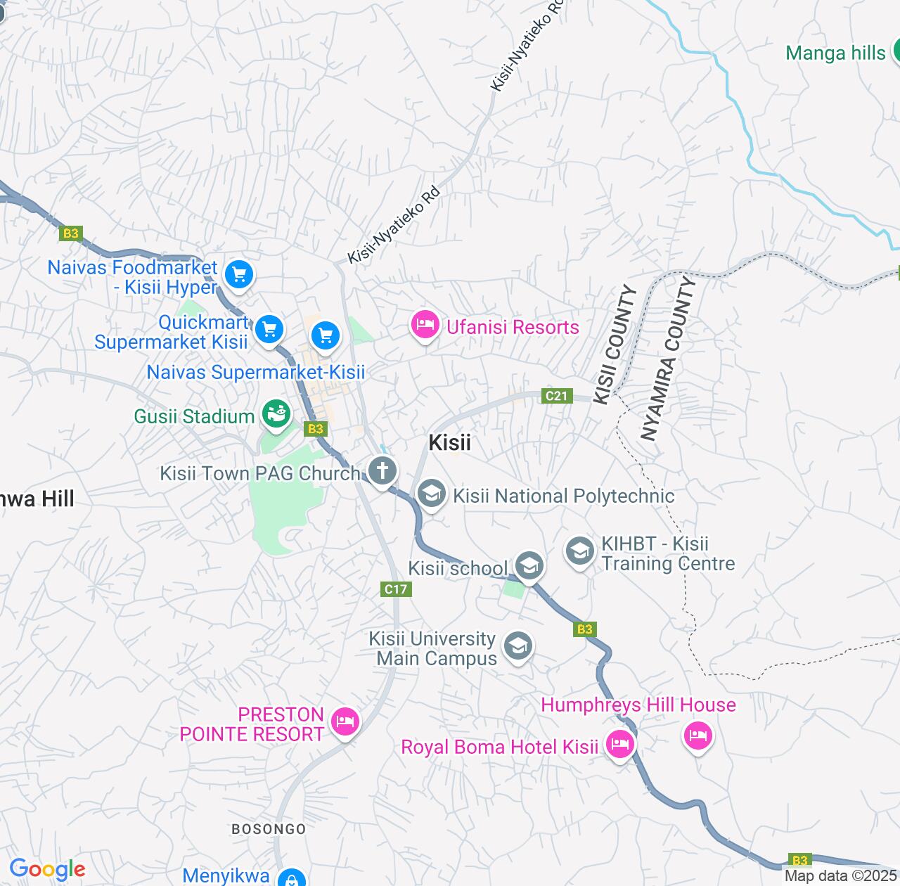 Map image for Intellectual Property Lawyers in Kisii and Kisii County IP firms at coordinates  ; .