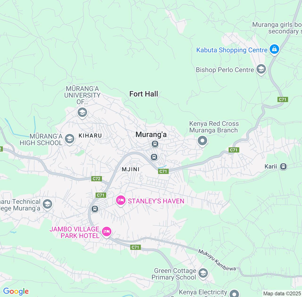 Map image for Intellectual Property Lawyers in Murang'A and Kenya IP firms at coordinates  ; .