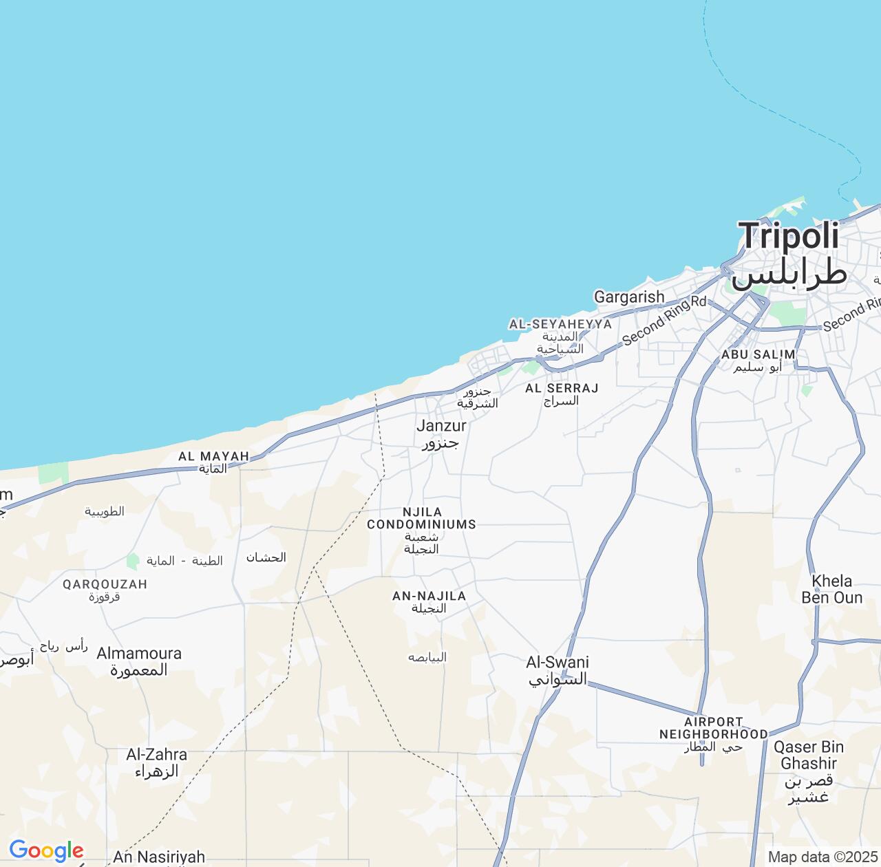 Map image for Intellectual Property Lawyers in Janzur and Al Jafārah IP firms at coordinates  ; .