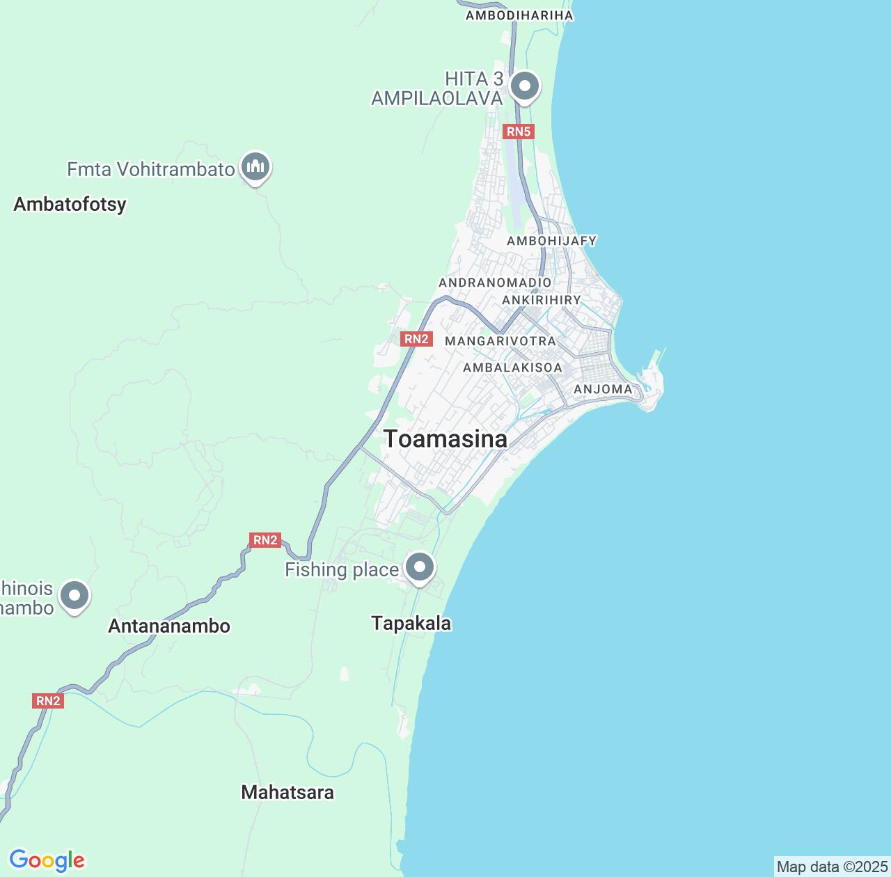 Map image for Intellectual Property Lawyers in Toamasina and Atsinanana IP firms at coordinates  ; .